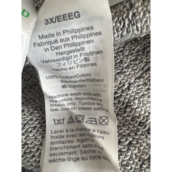 J.Crew Vintage Fleece Cowl Neck womens Sweatshirt Gray size plus 3X plus Cotton - Picture 5 of 8